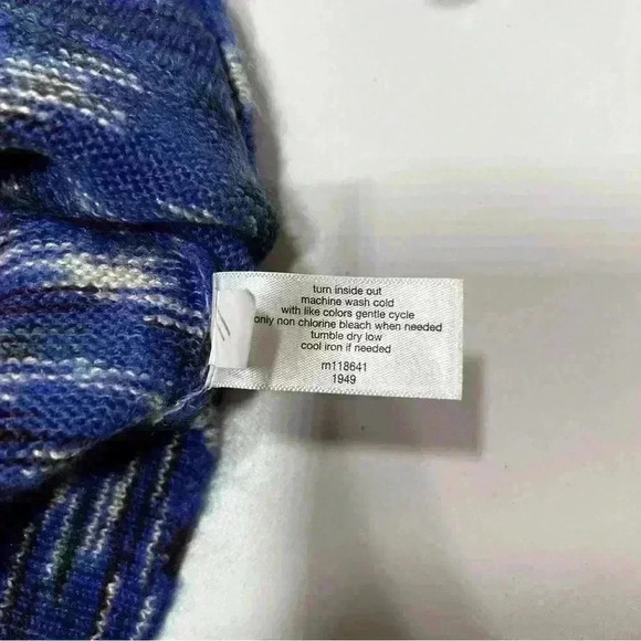 Lane Bryant Women Multicolored Cobalt Blue Button Up Sweater Cardigan Size 22/24 - Picture 8 of 10